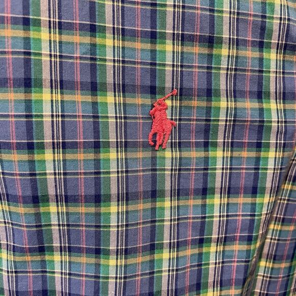 Polo Ralph Lauren Boys Long Sleeve Plaid Button-Down Shirt, Size Large (14-16) - Picture 2 of 7